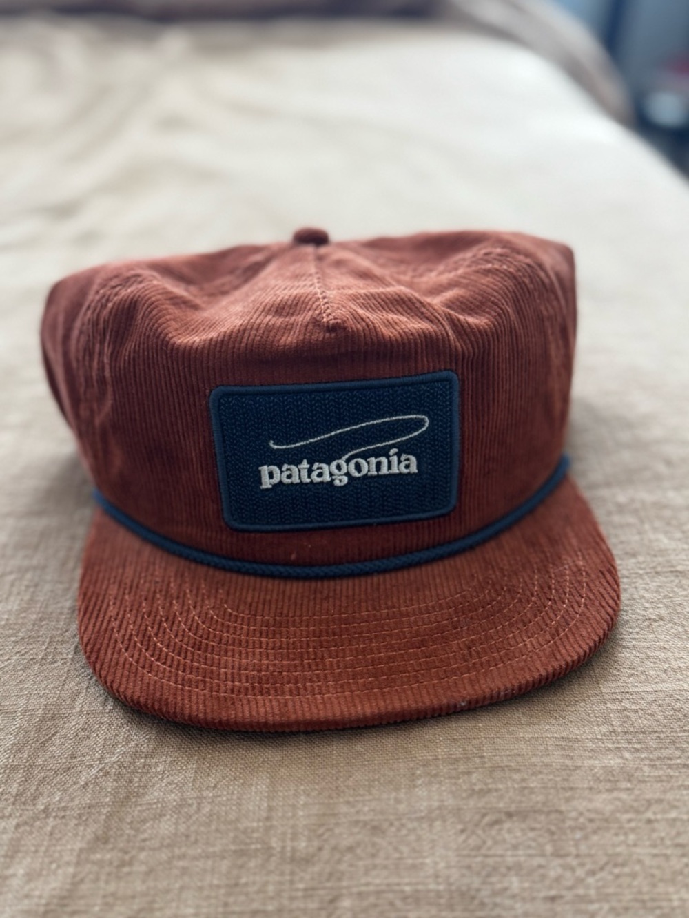Patagonia Men's Corduroy Cap - Rust with Navy Patch